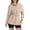 Beige, variant on Oplxuo Womens Drawstring Waist Turtleneck Sweatshirt Solid Color Casual Long Sleeve Pullover Tops Loose Outerwear Shirts