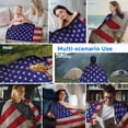 thumbnail image 5 of American Flag Cooling Blanket, Lightweight Breathable Summer Throw Blanket with Double Sided Cold Effect, USA Flag Retro Picnic Beach Blankets Bed Sheet for Hot Sleepers 40"x60", 5 of 8