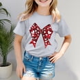 thumbnail image 2 of Toddler Girls Short Sleeve T-Shirts Cotton Soft Tees Kids Summer 24 Months 2t 3t 4t 5t 6t 7t Casual Basic Crew Neck Daily Wear Tops Gibobby,7-8 Years,Grey, 2 of 5