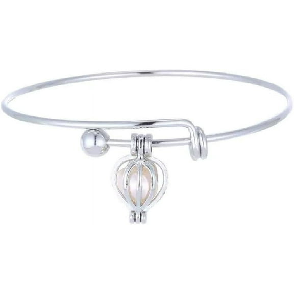 I love you Wishpearl Bracelet with Real Freshwater Pearl, White