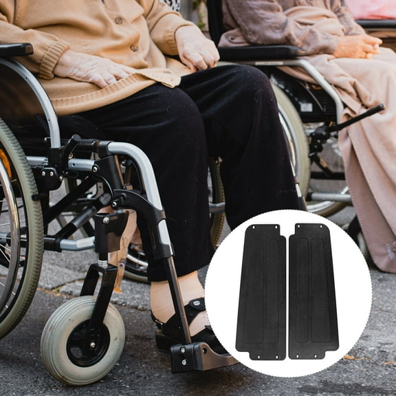 ibasenice 2Pcs Lightweight Wheelchair Side Guard Black ABS Cover for Electric Wheelchair Daily Use
