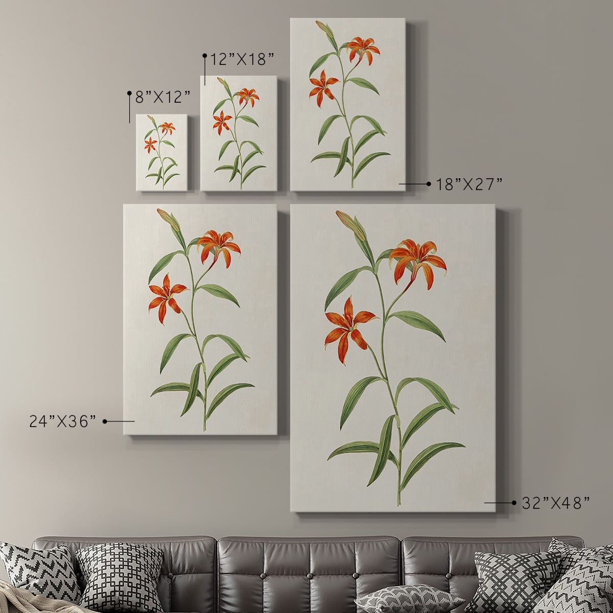 Flowers of the Seasons III Premium Gallery Wrapped Canvas - Ready to Hang