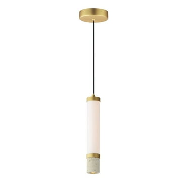 ET2 Lighting - Travertine - 11W 2 LED Pendant-15 Inches Tall and 2.5 Inches Wide