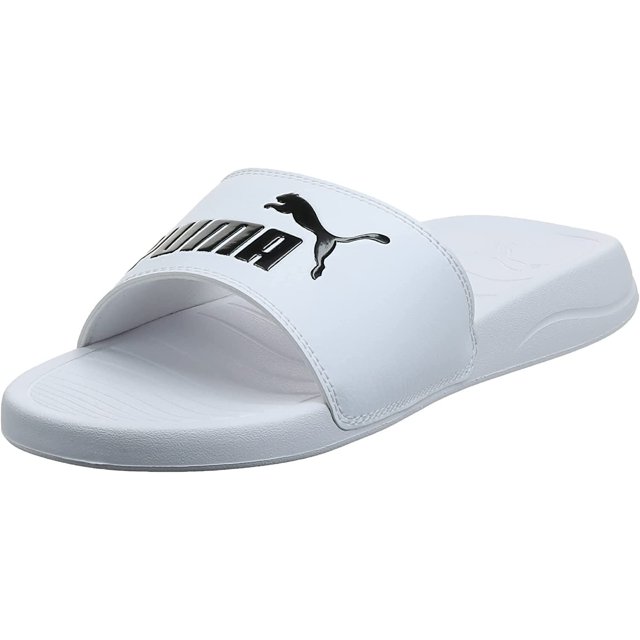 Puma - Chanclas Popcat 20 Slip-on para Adultos Unisex (Blanco, Negro)