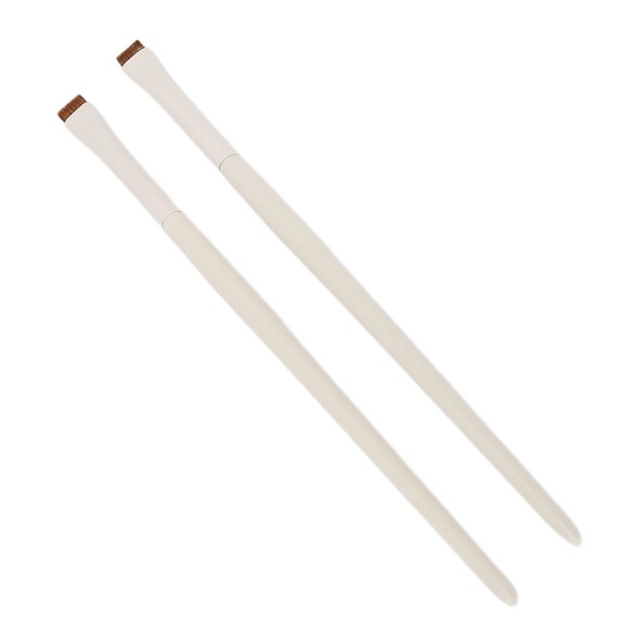 Cepillos de Corrector de Cejas, tubo de aluminio ultra delgado delineador de ojos cepillo de maquillaje precisión 2pcs para salón de belleza