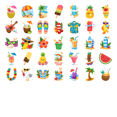 thumbnail image 2 of 35pcs-50pcs Colorful Stickers Kids Stickers Tropical Stationery Stickers Waterproof Graffiti for Luggage Laptop Car Toys, 2 of 9