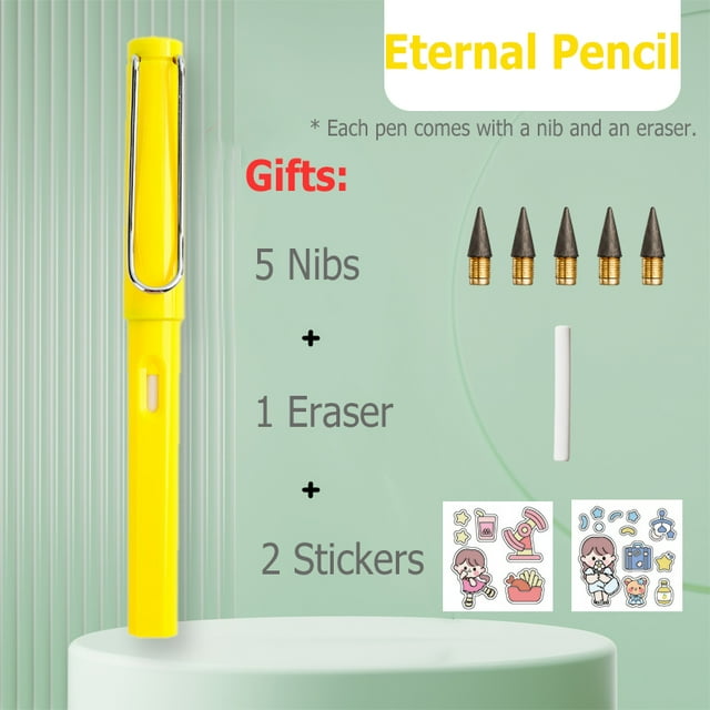 lanliyunoutlet Eternal Mechanical Pencil, HB Lead, Many Colors, 1 Count
