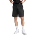 thumbnail image 1 of Champion Men's Long Mesh Short with Pockets, Black, Small, 1 of 4