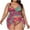 71 Hot Pink, variant on Feimerou Modest Tankini Swimsuits for Women Plus Size High Waisted Tummy Control Padded Push Up Two Piece Swimwear with Bottom Sale
