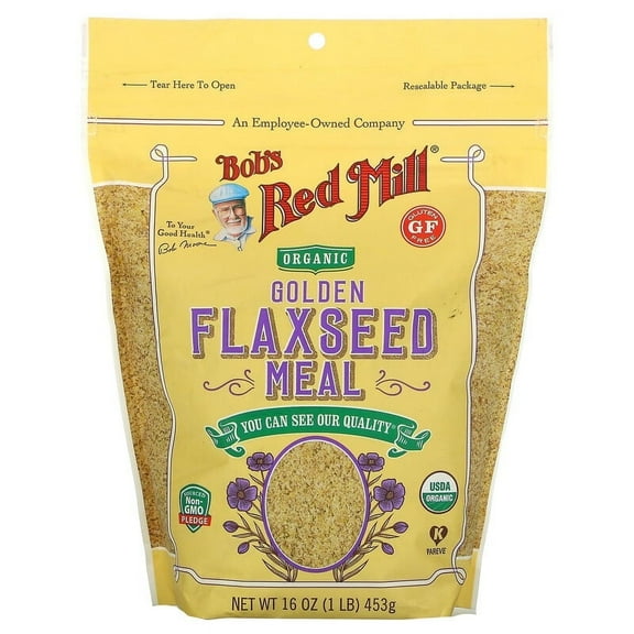 Bob's Red Mill, Organic Golden Flaxseed Meal, 16 oz Pack of 4