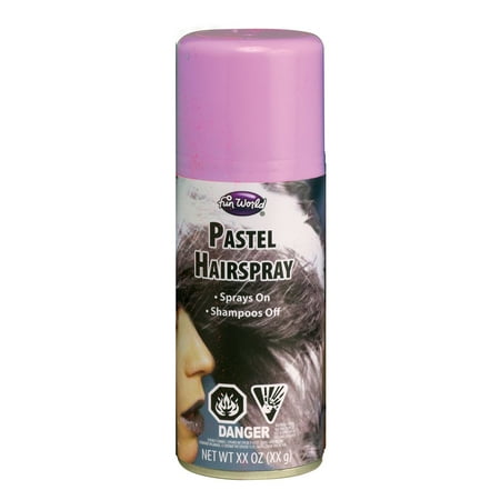 2 ounce can Pastel Hair spray - Pastel Lavender - Costume