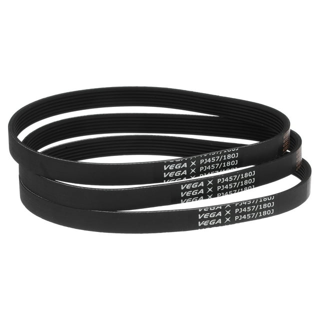 Unique Bargains 180J6 Rubber Poly V Belts, 6 Ribs PJ V-Ribbed Belt 18' Length x 0.55' Width x 0.14' Thick, 3 Packs