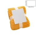 thumbnail image 3 of LiUMX Soft Thick Flannel Blanket 120x200cm - Plush Fleece Throw Blanket for Bed, Sofa & Couch, Ultra Cozy Winter Nap Blanket in 8 Colors (Yellow) - Machine Washable, 3 of 5