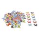 thumbnail image 3 of 100 botones de madera de mariposa de 1 pulgada con impresión mixta, botones de madera decorativos para coser manualidades tipo 5, 100 piezas de 1 pulgada, 3 of 5