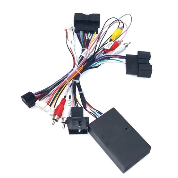 zuzengstory 16-Pin Stereo Wiring Harness Power Cable for CANBUS Box for Ford for F150 for Focus for Ranger