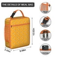 thumbnail image 3 of Bee Insulated Lunch Box Teen Reusable Lunch Bag Water-Resistant Cooler Tote Bag Office Beach, 3 of 6