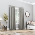 thumbnail image 6 of Sun Zero Brant Energy Saving Blackout Tab Top Curtain Panel, Silver Gray, 40”W x 63"L, 6 of 9