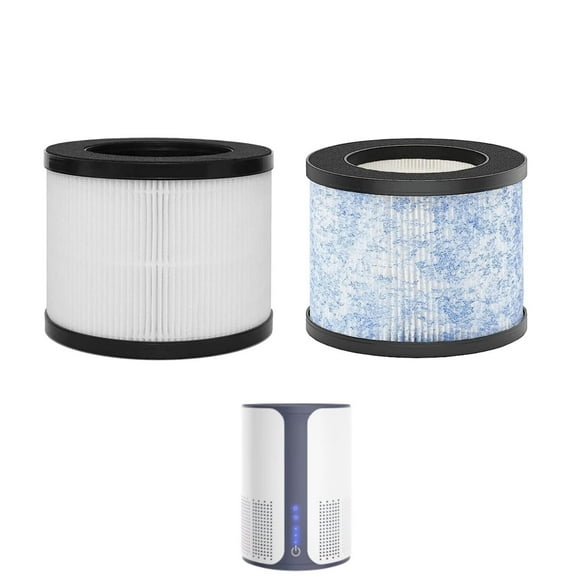 2 Packs Replacement Filters for Miko Air Purifier C102 ibuki, MA-18 400 Sqft, 1 H13 3-Stage Hepa Filter 1 Pre Filter