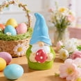 thumbnail image 1 of Easter Gnome Mushrooms Cap Miniature Figurine Whimsical Landscapes Decor Resin Gnome With Mushrooms Hat For DIY Fairys Garden Plants Pot Tabletop Display, 1 of 6