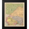 thumbnail image 2 of Streit 12x14 Black Modern Framed Museum Art Print Titled - Asia Russia India Mongolia Tibet - Streit 1913, 2 of 5