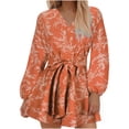 thumbnail image 1 of Mujeres Pantalones Cortos Casual, Floral V-Cuello Sudadera Romper, Cintura Elástica de Moda con Bolsillos Verano, 1 of 5