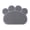 Gray, variant on PVC Pet Dog Cat Puppy Kitten Dish Bowl Food Water Feeding Placemat, Non-Slip Cat Litter Mat Paw Shape