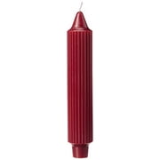 ROOT Unscented Grecian Collenettes Taper Candles, 7-Inch Tall, Box of 4, Garnet