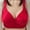Red, variant on Jacenvly Bralettes for Women Lace No Underwire Stretchable Solid Push-Up Bra Women Bras Pack Breathable Soft Comfortable Woman'S Color Hollow Out Perspective Underwear No Rims