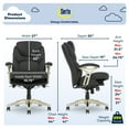 thumbnail image 3 of Serta Fabric Office Chair with True Wellness BIM Tech, 250 lb. Capacity, Dark Gray, 3 of 20