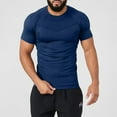 thumbnail image 1 of pstuiky Camisas de manga corta para hombre, Camiseta deportiva informal de manga corta con cuello redondo y color liso para hombre camisas casuales para hombre xxxl, 1 of 6
