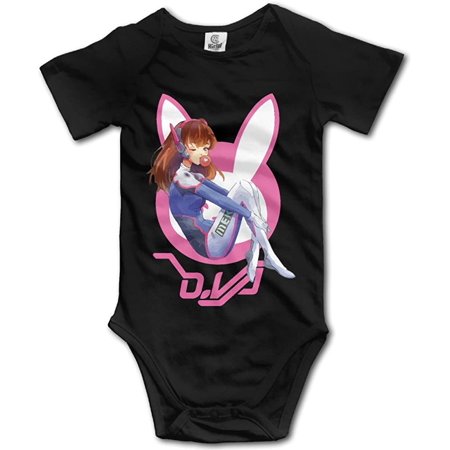 

D.va I Play to WIN-01 Baby Romper Short Sleeve Babysuit Baby Onesie for Boy Girl