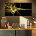 thumbnail image 1 of Grande Œuvre d'Art Fractale Jaune - Impression sur Toile Abstraite, 1 of 3