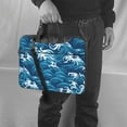 thumbnail image 6 of ZICANCN Laptop Case 14 inch, Blue Waves Sea Work Shoulder Messenger Business Bag for Women and Men, 6 of 9