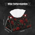 thumbnail image 5 of Sikiie Roses Leather Tissue Box Cover Rectangle, Long Tissue Box Cover, Tissue Box Holder, Tissue Holder for Bathroom, 5 of 7
