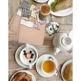 thumbnail image 4 of Pink Brown Cute Cat Kitchen Dish Towels for Drying Dishes Set of 4, Cartoon Funny Heater Cats Waffle Weave Microfiber Hand Tea Bathroom Towels Quick Dry & Absorbent Towel 15.7x23.6, 4 of 7