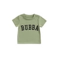 thumbnail image 1 of Qmyliery Kids Tops Short-sleeved Round Neck Letter Printing Shirt Tops Casual, 1 of 9