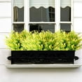 thumbnail image 2 of Sinhoon 8 Bundles Artificial Lavender Flowers Outdoor UV Resistant Fake Flowers No Fade Faux Plastic Plants Garden Porch Window Box Decorating (Yellow), 2 of 15