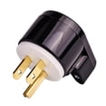 thumbnail image 3 of NEMA LK7515PT 5-15P Enchufe de bloqueo de puesta a tierra, 15 V CA, 2 polos 3 cables curvados # Yotijar Enchufe de bloqueo con conexión a tierra, 3 of 6