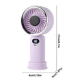 thumbnail image 3 of Vacemry USB Rechargeable Handheld Fan, Slim High-Speed Digital Display Powerful Wind, Desktop Fan Outdoor Fan for Home Office Travel Camping, 3 of 9