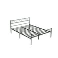 thumbnail image 4 of ChaoLink Queen Bed Frame with Headborad & Footboard, Queen Size Metal Platform Bed Frame with Under Bed Storage, No Box Spring Needed,black, 4 of 5