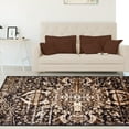 thumbnail image 5 of BNM Rustic Boho Indoor Non-Slip Washable Area Rug, 5' x 8', Chocolate, 5 of 6