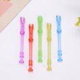 24pcs Transparent Clarinet Toys Plastic Mini Musical Instruments Flutes 24pcs transparent clarinet toys plastic mini musical instruments flutes