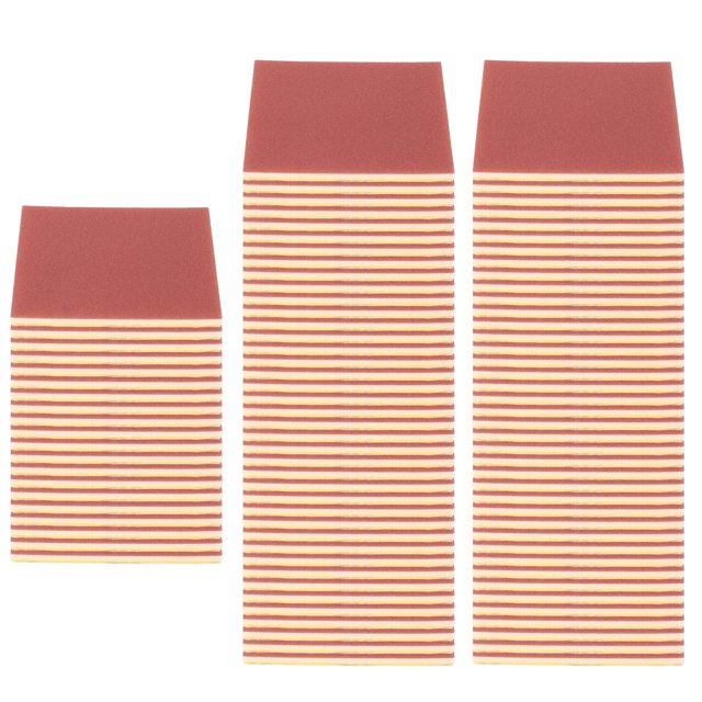 Sanding Sponge, Multifunctional Soft Velour Back 100PCS Angled Sanding Block for Furniture Repair