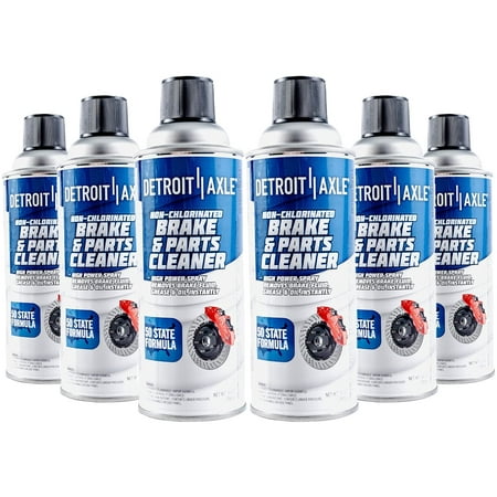 Detroit Axle High Power Non Chlorinated Brake Cleaner 10oz, (6 Pack)