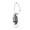 Silver, variant on Rupoun Premium Stainless Steel Fly Fishing Magnetic Net Release Clip Hanging Holder Lanyard Quick Disconnect Tool for Vest Backpack, Compact Rustproof Multi-Use Carabiner Accessories (Double, Black)