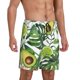 thumbnail image 2 of Balery Watercolor Green Tropical Pantalones cortos de pijama de punto de algodón para hombre con cinturilla y bolsillos-Medium, 2 of 6