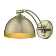 thumbnail image 6 of Wry Lighting Rey 1-light Swing Arm Wall Lamp in Aged Brass, 6 of 8