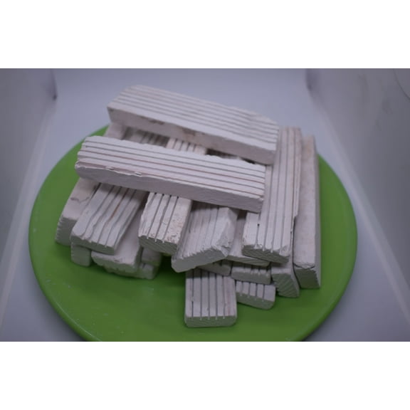 India Clay Grooved White Slate Pencils 200 Grams