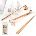 thumbnail image 2 of Candle Lover's 3-in-1 Set: Wick Trimmer, Snuffer, Wick Dipper (Rose Gold), 2 of 4