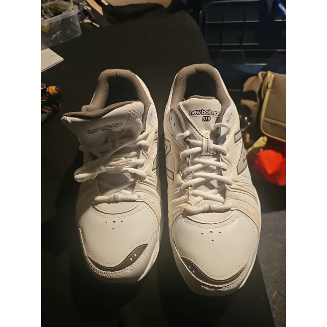 New Balance 519 MX519WG Mens White Logo Cross-Training Shoes Sz 11 4E new